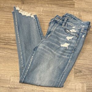American Eagle Outfitters Light Blue High Rise Jegging Crop - Size 4